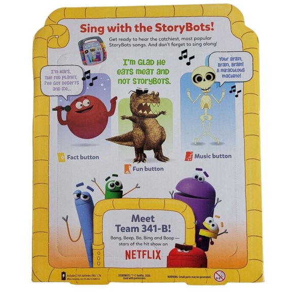 Fisher Price Storybots Song Book Netflix Preschool Musical & Learning Toy NEW - Picture 3 of 7